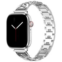 Selencia Bracelet Chain Apple Watch Series 1 - 9 / SE (38/40/41 mm) | Series 10 / 11 (42 mm) - Argent