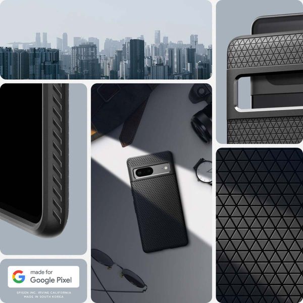 Spigen Coque Liquid Air Google Pixel 7 - Noir