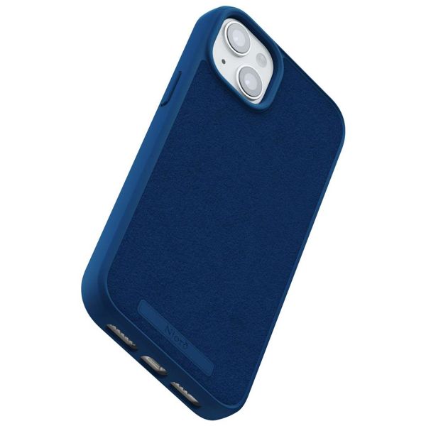Njorð Collections Coque daim Comfort+ MagSafe Apple iPhone 15 Plus - Blue
