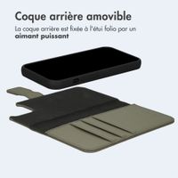 imoshion Étui portefeuille luxe 2-en-1 amovible Apple iPhone 15 - Vert