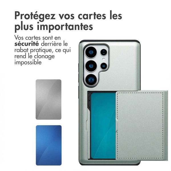 imoshion Coque arrière avec porte-cartes Samsung Galaxy S25 Ultra - Vert