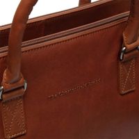 The Chesterfield Brand Sac ordinateur 15-15.6 pouces Cameron - Cuir véritable - Cognac