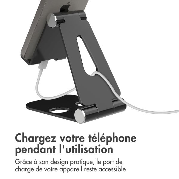 imoshion Support téléphone de bureau en aluminium - Réglable - Universel - Noir