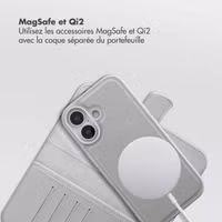 Selencia Étui portefeuille amovible Olyn avec MagSafe Apple iPhone 17 - Gris