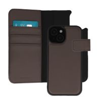 imoshion Étui portefeuille luxe 2-en-1 amovible Apple iPhone 15 - Marron