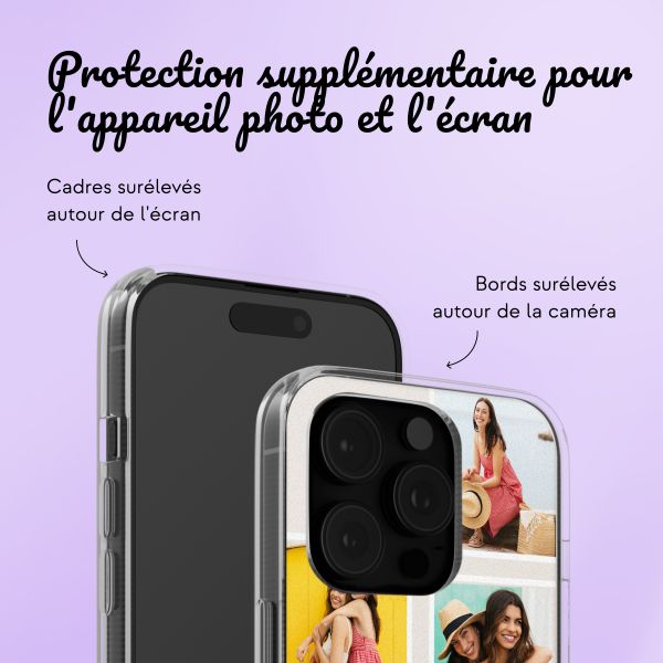 Coque personnalisée avec pellicule  N°3 iPhone 16 Pro Max - Transparent