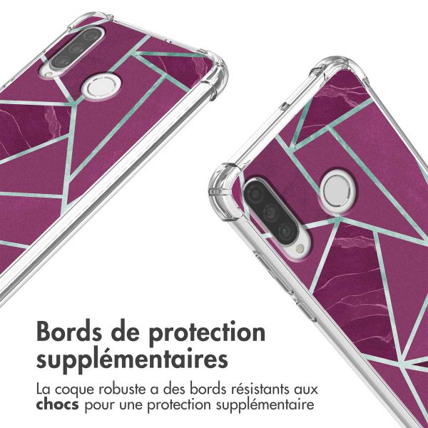 imoshion Coque Design avec cordon Huawei P30 Lite - Bordeaux Graphic