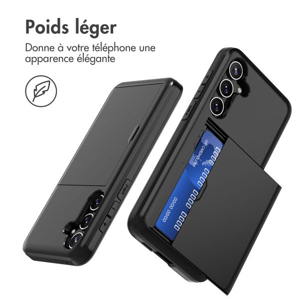 imoshion Coque arrière avec porte-cartes Samsung Galaxy A55 - Noir