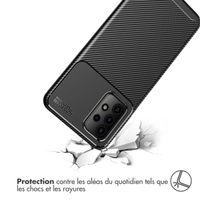 imoshion Coque silicone Carbon Samsung Galaxy A52(s) (5G/4G) - Noir