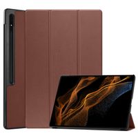 imoshion Coque tablette Trifold Samsung Galaxy Tab S8 Ultra - Brun