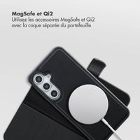 Selencia Étui portefeuille amovible Olyn avec MagSafe Samsung Galaxy S24 FE - Noir