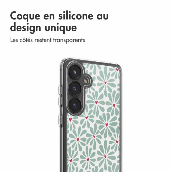 imoshion Coque Design Samsung Galaxy S24 FE - Bloom Love Sage Green