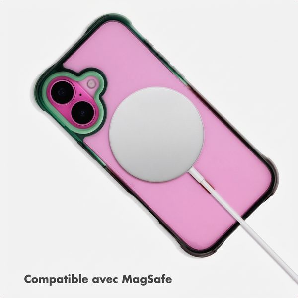 Selencia Coque arrière MagSafe Gradient Apple iPhone 16 - Vert / Brun