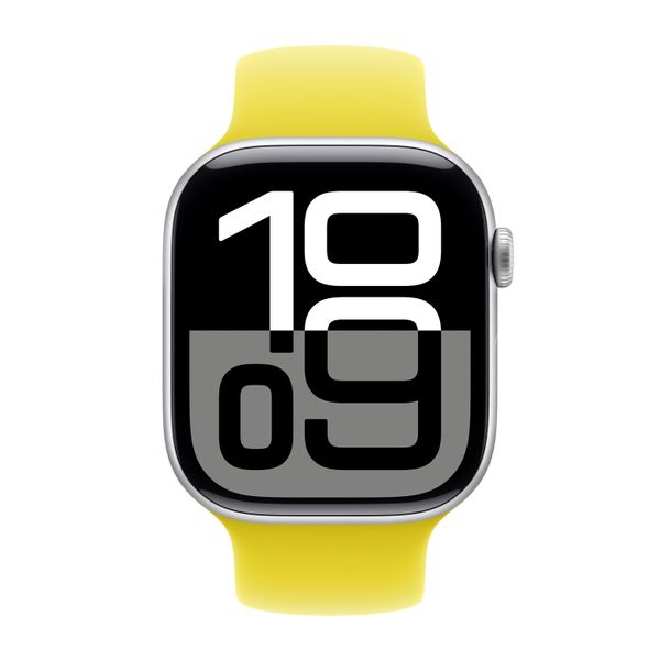 Apple Bracelet Boucle unique en Silicone Apple Watch | 44/45/46/49 mm - Taille 7 - Star Fruit