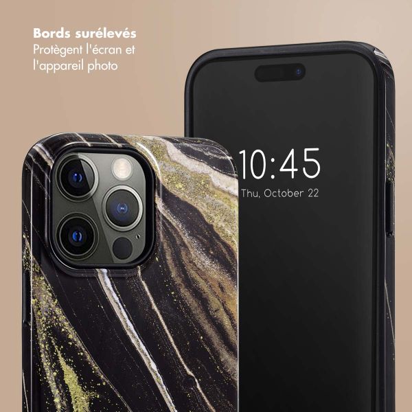 Selencia Coque arrière Vivid Apple iPhone 14 Pro Max - Chic Marble