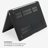 Selencia Coque tissée MacBook Air 13 pouces (2022) / Air 13 pouces (2024) M3 chip - A2681 / A3113 - Gris