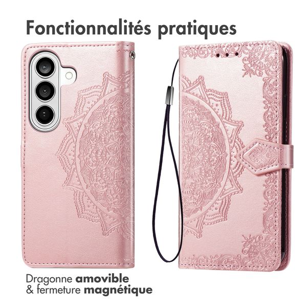 imoshion Etui de télephone Mandala Samsung Galaxy S26 - Rose Gold