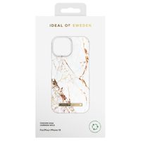 iDeal of Sweden Coque Fashion Apple iPhone 15 - Carrara Gold