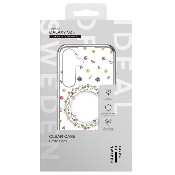 iDeal of Sweden Coque Clear MagSafe Samsung Galaxy S25 - Petit Floral
