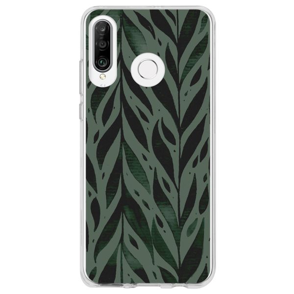 Coque design Huawei P30 Lite - Green Leaves