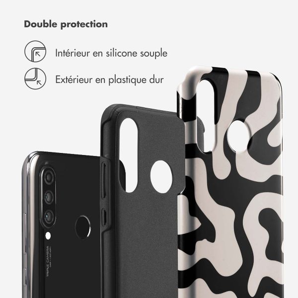 Selencia Coque arrière Vivid Tough Huawei P30 Lite - Art Wave Black