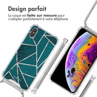 imoshion Coque Design avec cordon Apple iPhone X / Xs - Petrol Green Graphic