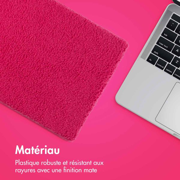 imoshion Teddy Hard Cover MacBook Pro 14 pouces (2021 / 2023 M3 chip / 2024 M4 chip) - A2442 / A2779 / A2918 / A3112 / A3185 / A3401 - Hot Pink