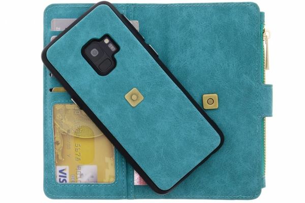 Porte-monnaie de luxe Samsung Galaxy S9 - Turquoise