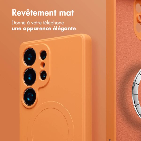 imoshion Coque Couleur avec MagSafe Samsung Galaxy S25 Ultra - Neon Orange