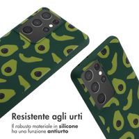 imoshion Coque design en silicone avec cordon Samsung Galaxy S21 Ultra - Avocado Green
