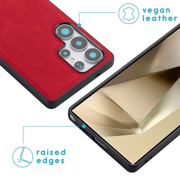 imoshion Etui de télephone luxe 2-en-1 amovible Samsung Galaxy S25 Ultra - Rouge