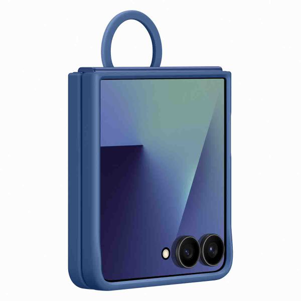 Samsung Original Coque en silicone Ring Samsung Galaxy Z Flip 7 - Blue