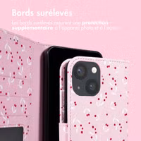 imoshion Étui de télephone portefeuille Design Apple iPhone 15 - Blush Berries