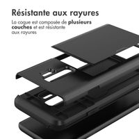 imoshion Coque arrière avec porte-cartes Samsung Galaxy S9 Plus - Noir