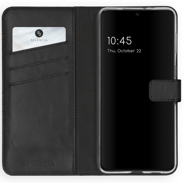 Selencia Étui de téléphone portefeuille en cuir véritable Samsung Galaxy S21 Plus