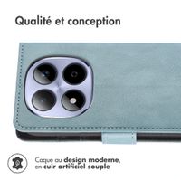 imoshion Étui de télephone portefeuille de luxe Xiaomi Redmi Note 15 (4G) - Bleu clair