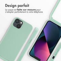 imoshion ﻿Coque en silicone avec cordon iPhone 13 - Menthe verte