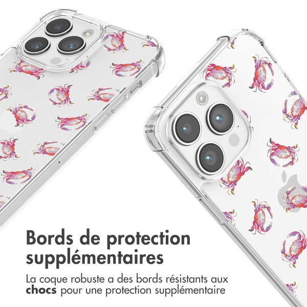 imoshion Coque Design avec cordon iPhone 14 Pro - Crab Watercolor