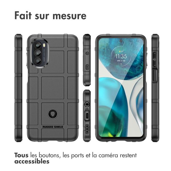 imoshion Coque Rugged Shield Motorola Moto G52 / G82 - Noir