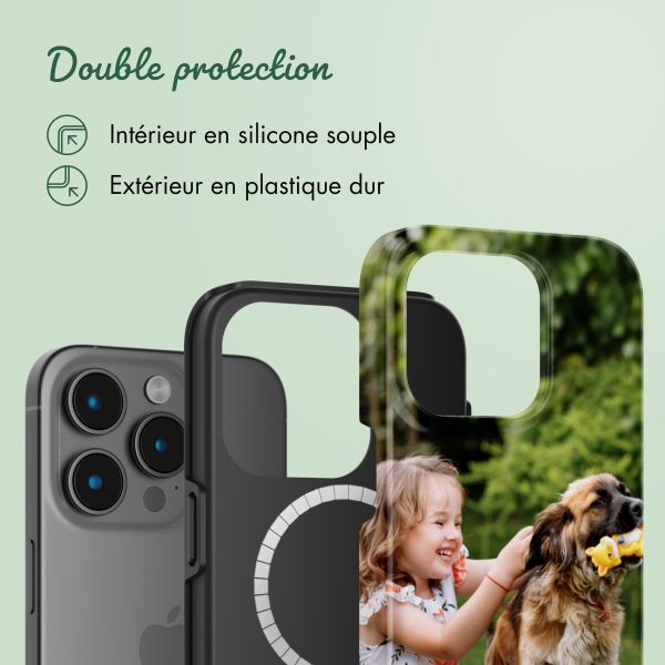 Concevez votre propre coque Tough avec MagSafe Apple iPhone 15 Pro Max - Blanc