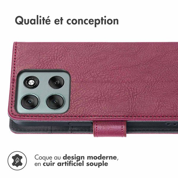 imoshion Étui de télephone portefeuille Motorola Moto G86 Power - Marron