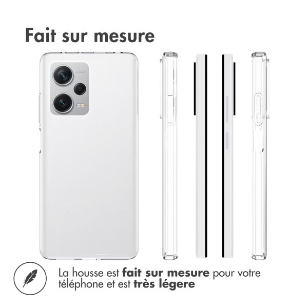 Accezz Coque Clear Xiaomi Redmi Note 12 Pro Plus - Transparent