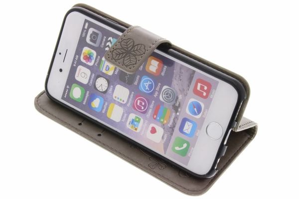 Etui de téléphone Fleurs de Trèfle iPhone 6 / 6s - Gris