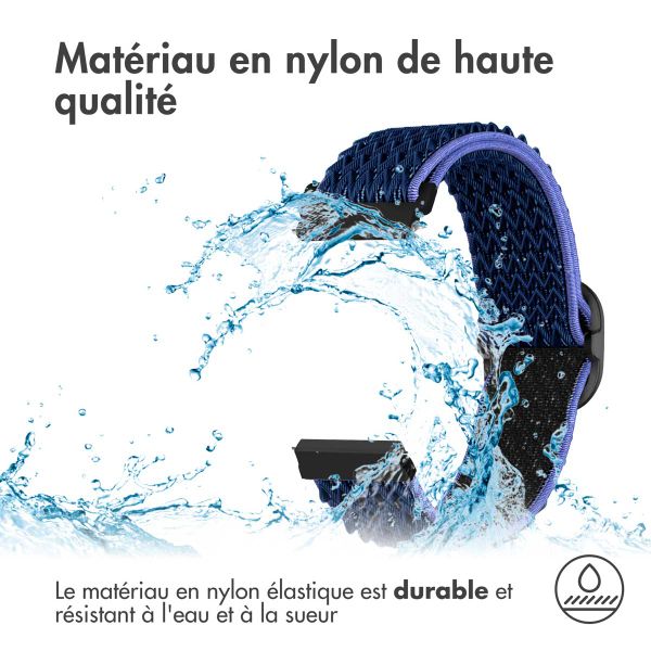 imoshion Bracelet en nylon élastique  - Connexion universelle 18 mm - Bleu foncé