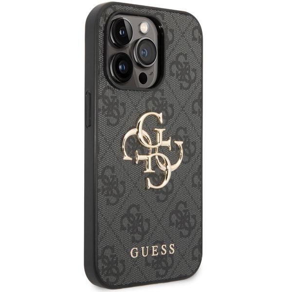 Guess Coque 4G Metal Logo Backcover Apple iPhone 15 Pro - Gris