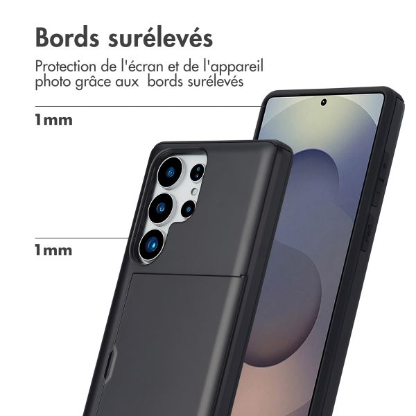 imoshion Coque arrière avec porte-cartes Samsung Galaxy S25 Ultra - Noir