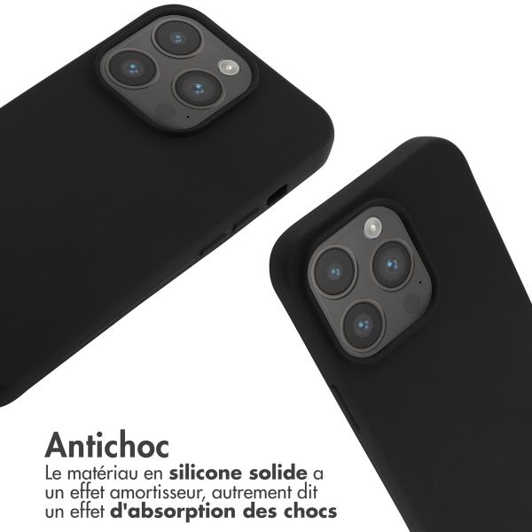 imoshion Coque en silicone avec cordon Apple iPhone 14 Pro - Noir