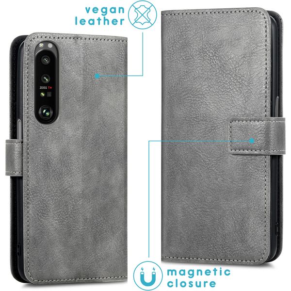 imoshion Étui de télephone portefeuille Sony Xperia 1 III - Gris
