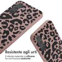 imoshion Coque design en silicone avec cordon Samsung Galaxy A54 (5G) - Animal Pink
