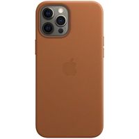 Apple Coque Leather MagSafe iPhone 12 Pro Max - Saddle Brown